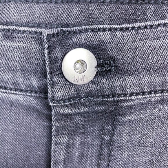 J. Jill 5 Pocket Leggings Jeans‎ Size 12 Gray Faded Black Stretch Denim Mid Rise - Picture 7 of 16